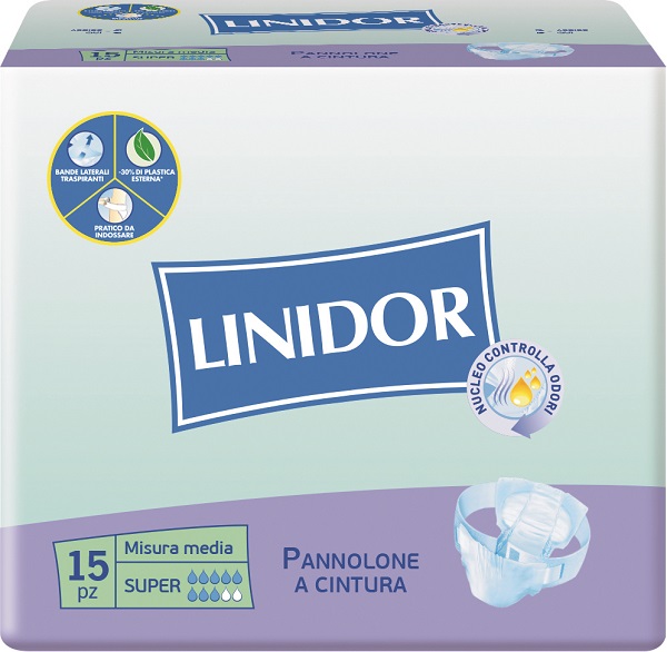 Linidor Perfect Care Pannolone A Cintura Super Taglia M 15 Pezzi