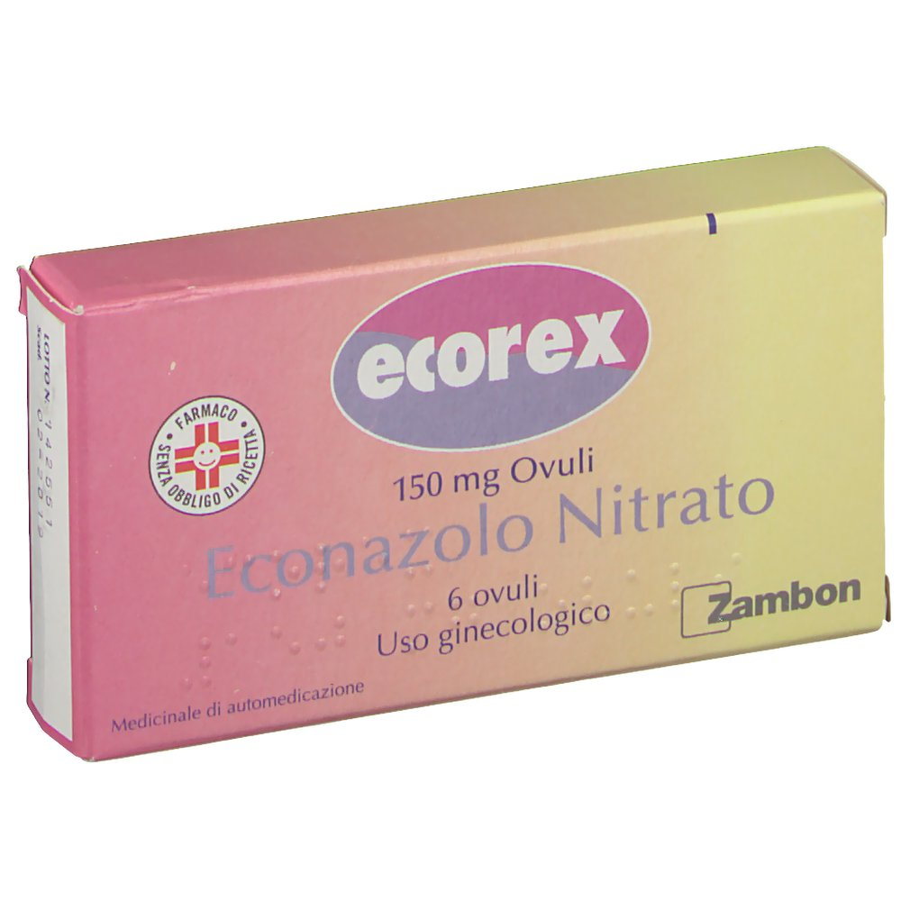 Ecorex 150 mg Econazolo nitrato 6 Ovuli Vaginali