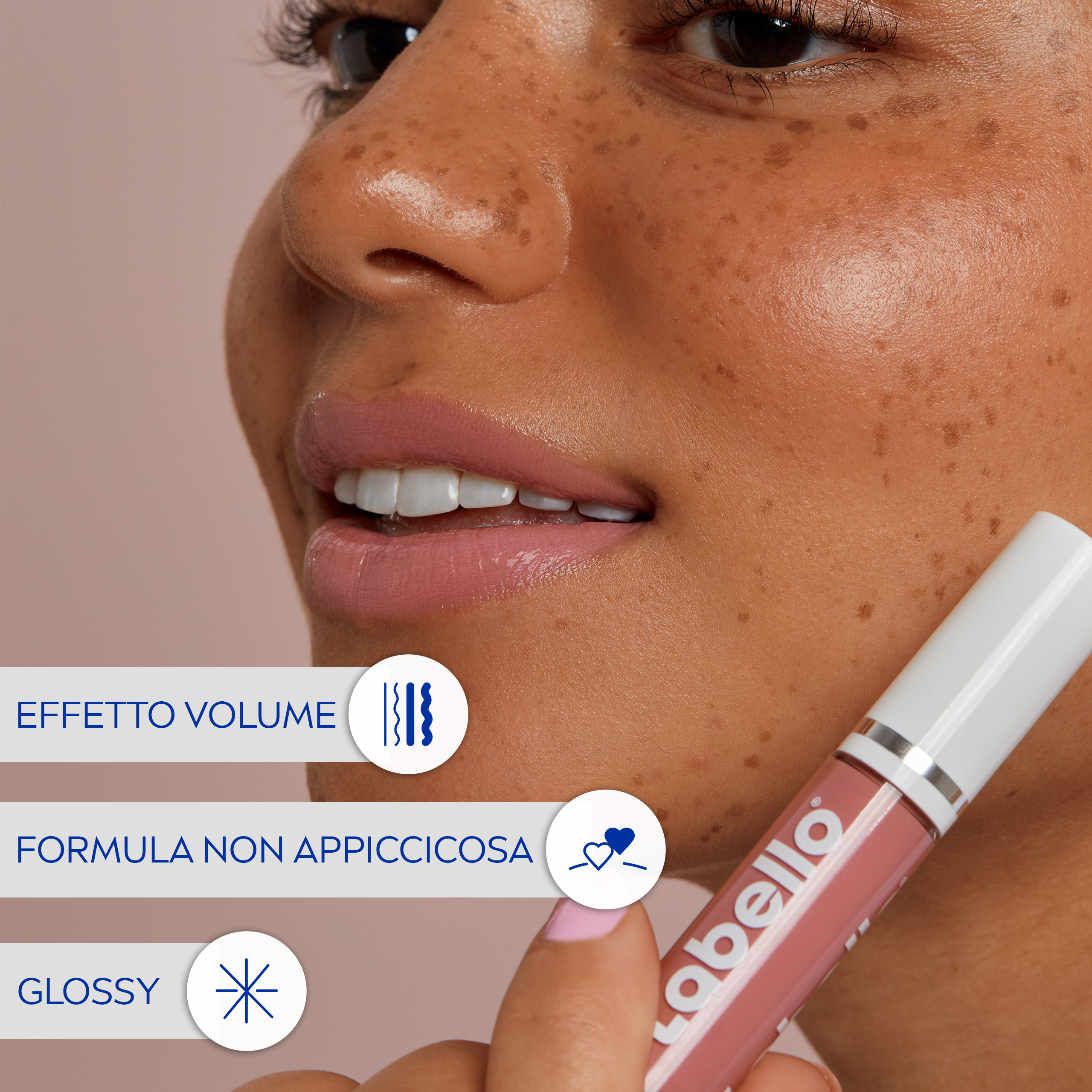 Labello Lip Oil Effetto Glossy – Dress Nude 5.5 ml, Lucidalabbra colorato, volumizzante e idratante