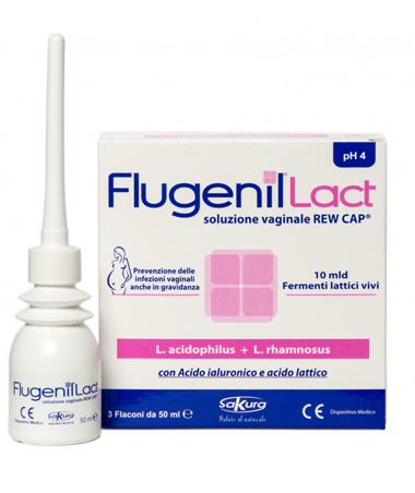 Flugenil Lact Soluzione Vaginale Rew Cap Lavanda Riequilibrante 3 Flaconi da 50 ml
