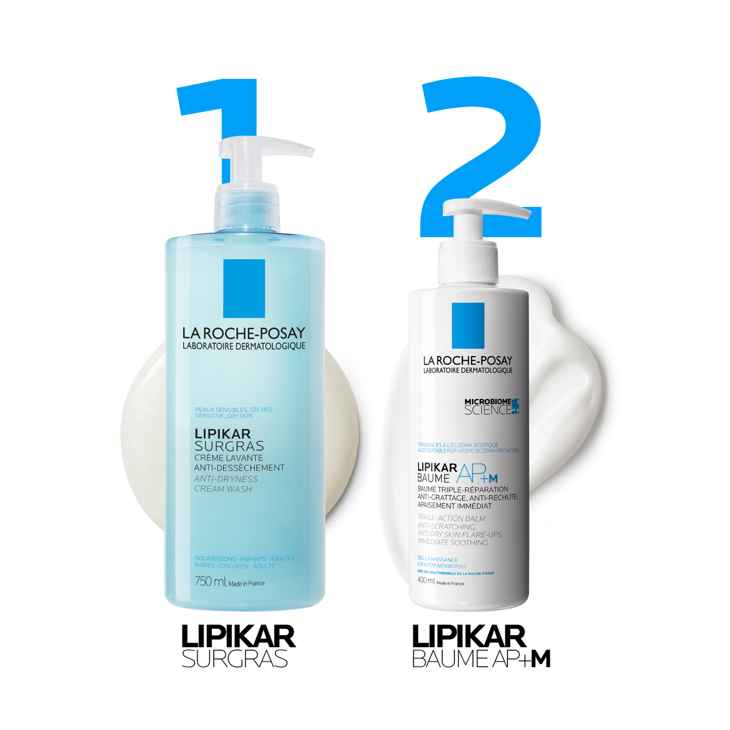 La Roche-Posay Lipikar - Surgras Doccia-Crema Detergente Relipidante Anti-Secchezza Eco-Ricarica 400 ml