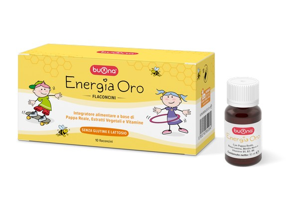 Buona Energia Oro Integratore Ricostituente per Bambini 10 Flaconcini