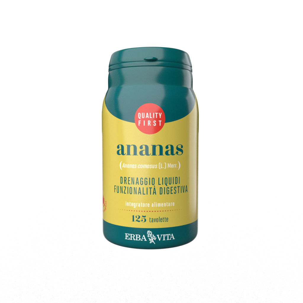 Erba Vita Ananas Integratore Drenante 125 Tavolette 400 mg