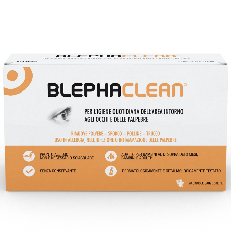 Blephaclean Garze Sterili Oculari per la detersione delle palpebre 20 Pezzi