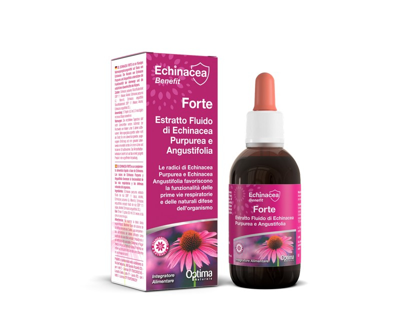 Optima Echinacea Estratto Fluido Forte Integratore Benessere Respiratorio 50 ml