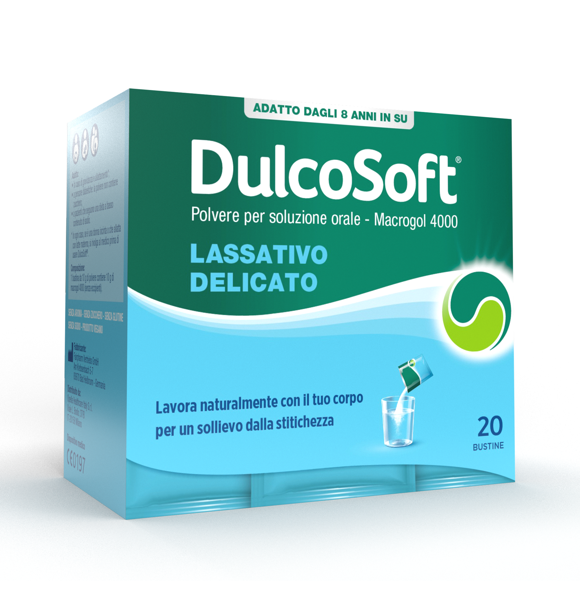 Dulcosoft 20 Bustine Predosate - Lassativo Delicato