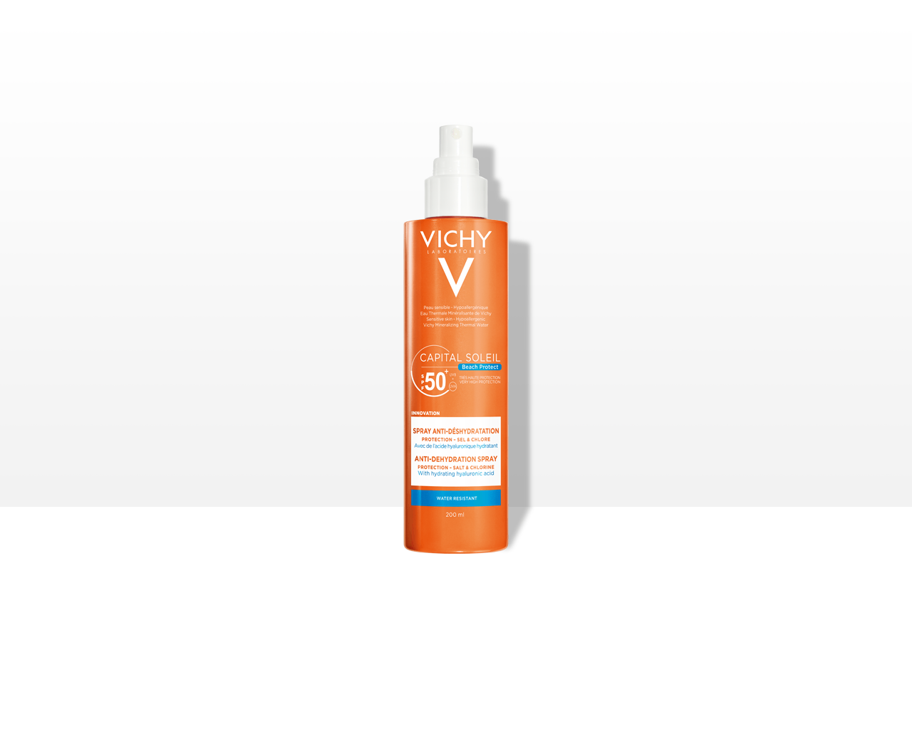 Vichy Capital Soleil Beach Protect Spray Anti-disidratazione SPF 50+ - Protezione solare corpo - 200 ml
