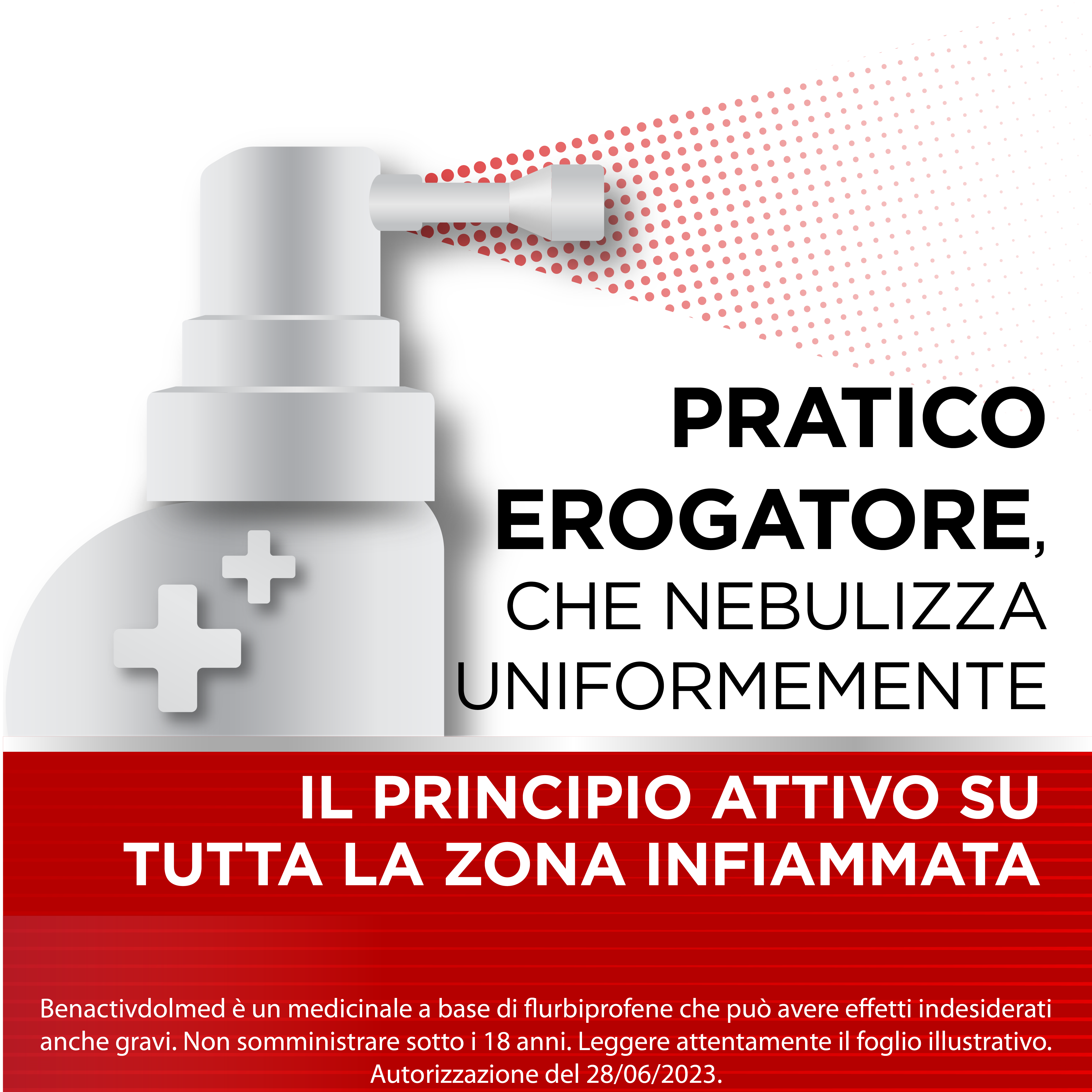 BENACTIVDOLMED SPRAY M/L 15ML spray gola per mal di gola