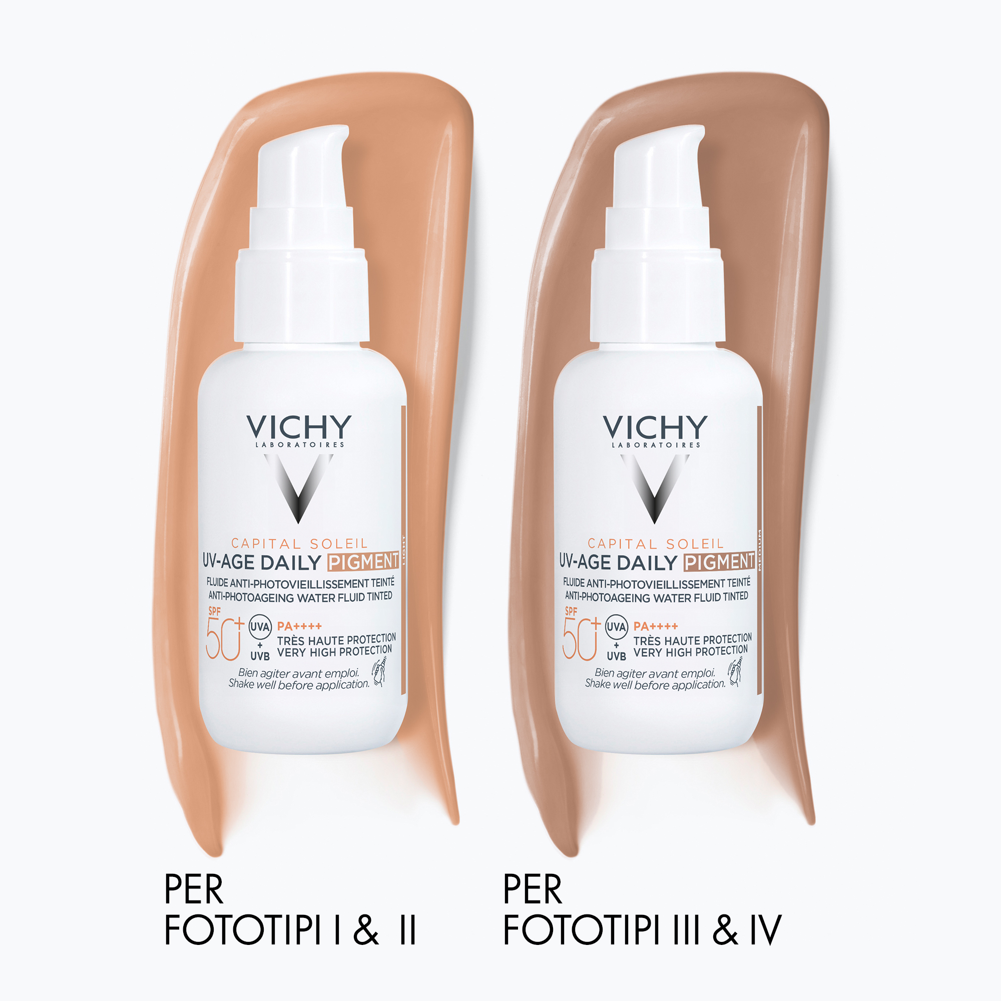 Vichy Capital Soleil UV-Age Daily PIGMENT MEDIUM SPF50+ Protezione elevata 40 ml