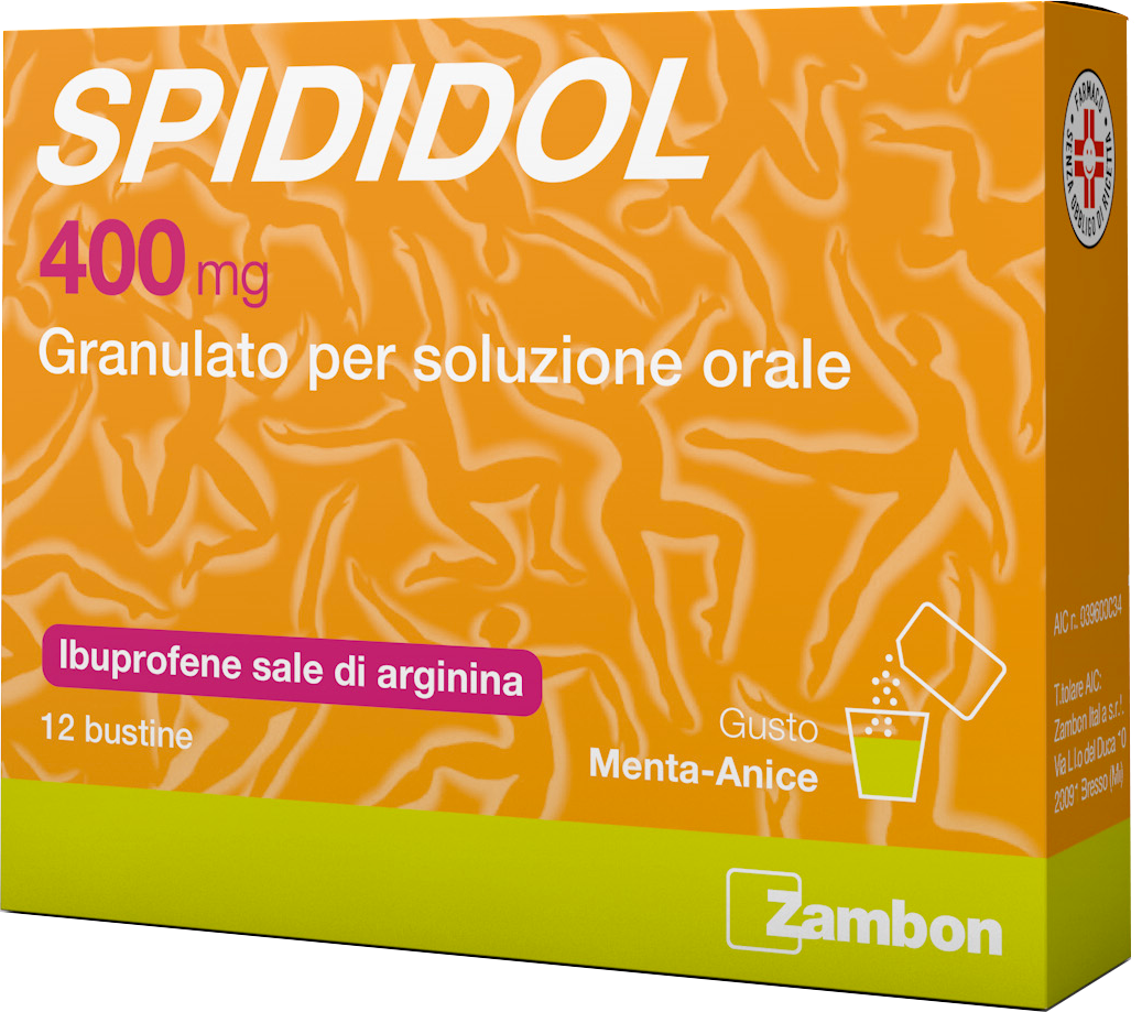 Spididol 400 mg - Granulato gusto COLA LIMONE - 12 bustine