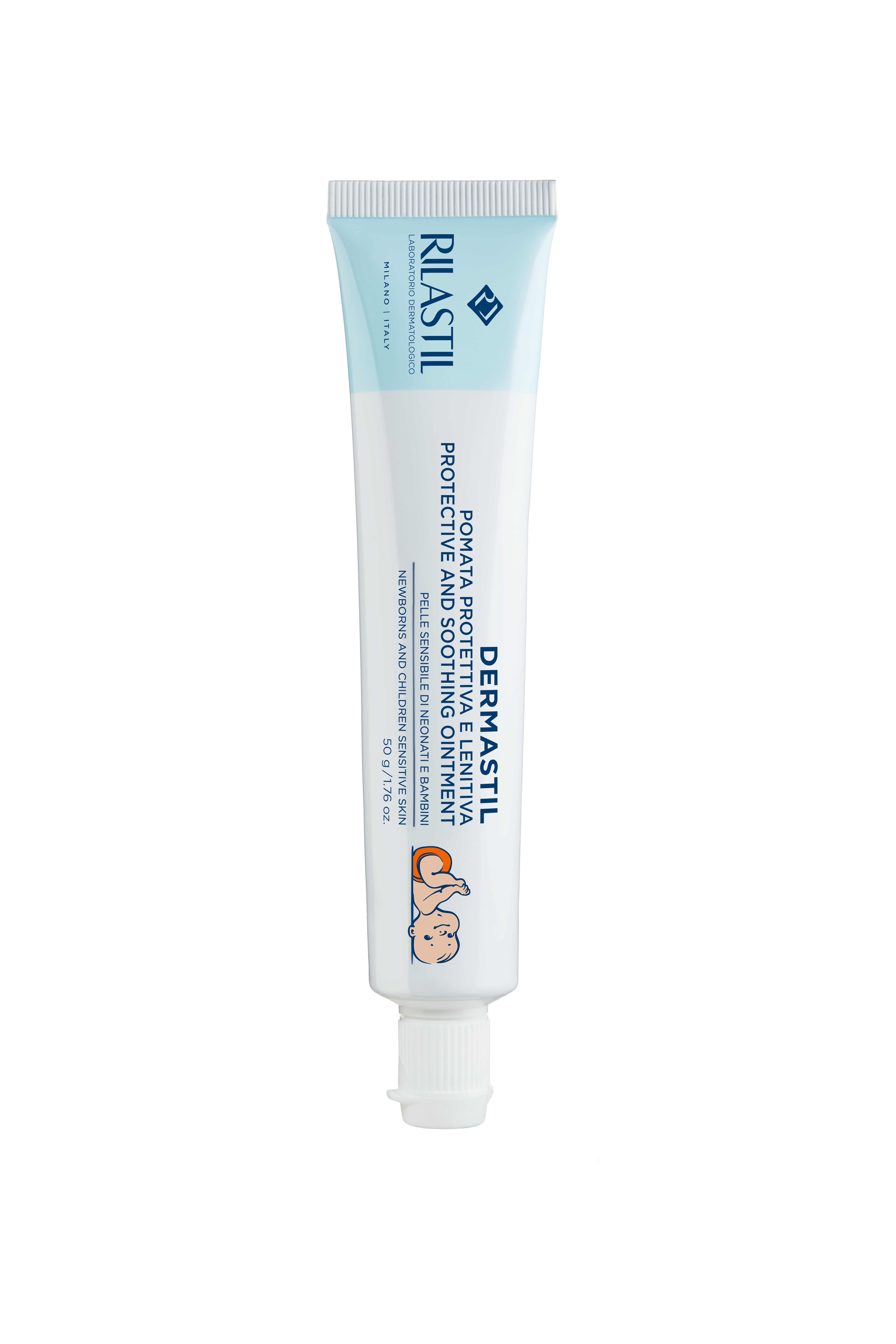 Rilastil Dermastil Pediatric - Pomata Protettiva Lenitiva Neonati E Bambini Per Pelle Sensibile 50 g