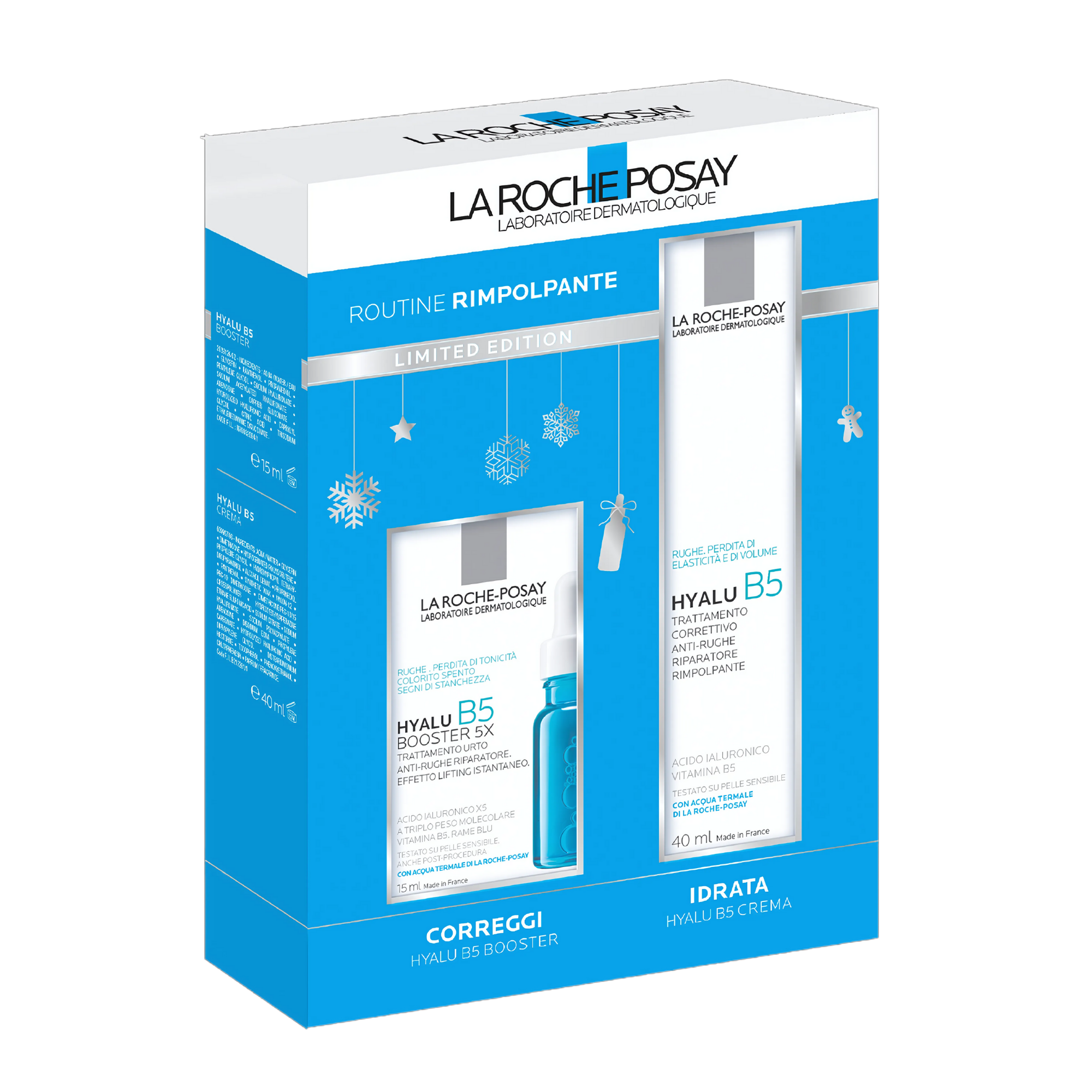 La Roche-Posay Cofanetto Limited Edition Routine Rimpolpante con Hyalu B5 Booster 15 ml + Hyalu B5 Crema Anti-rughe 40 ml