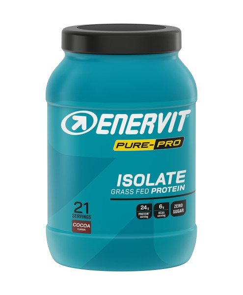 Enervit Pure Pro 100% Whey Protein Isolate Grass Fed - Cacao - Barattolo da 630g	