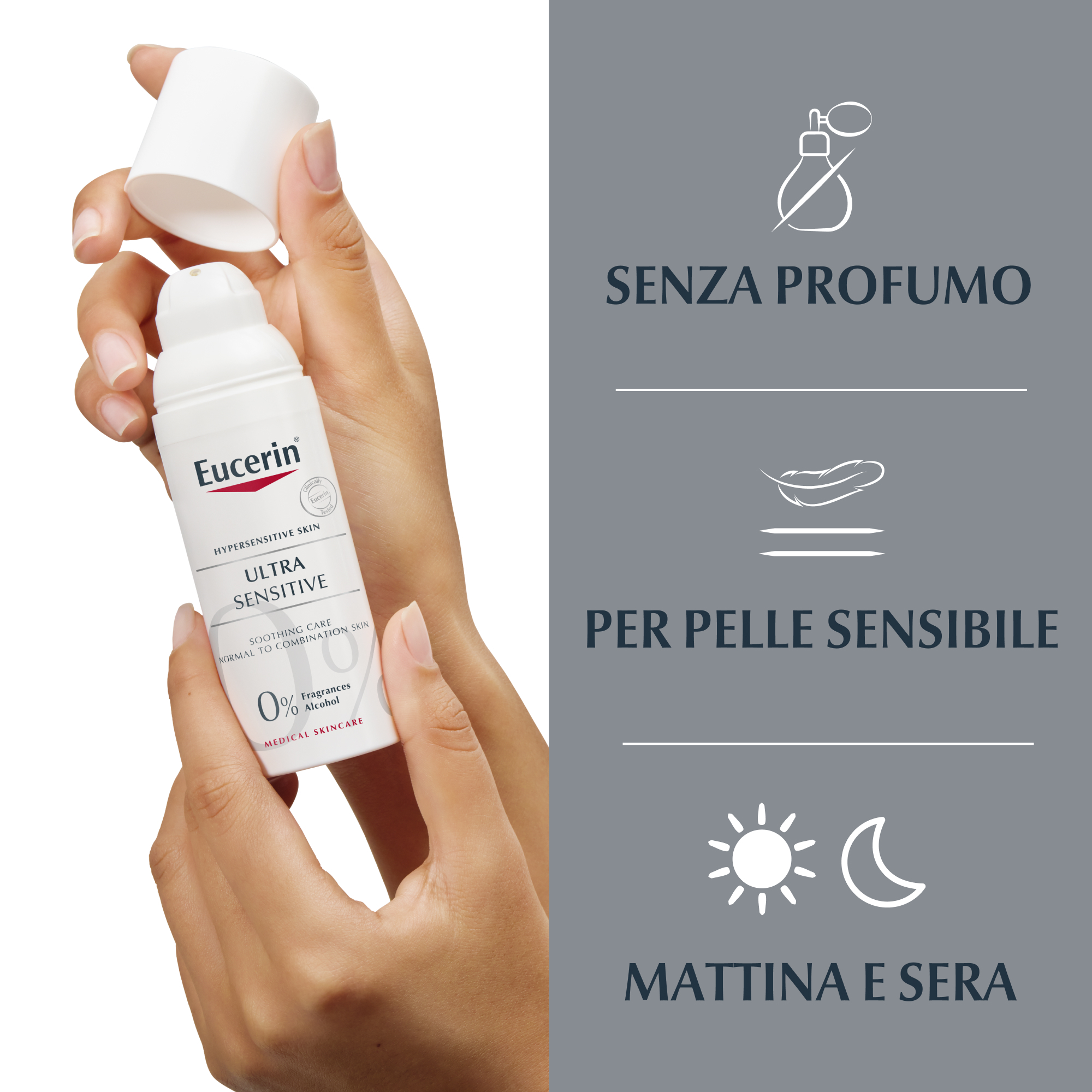 Eucerin UltraSensitive Trattamento Lenitivo Pelle Normale Mista 50 ml