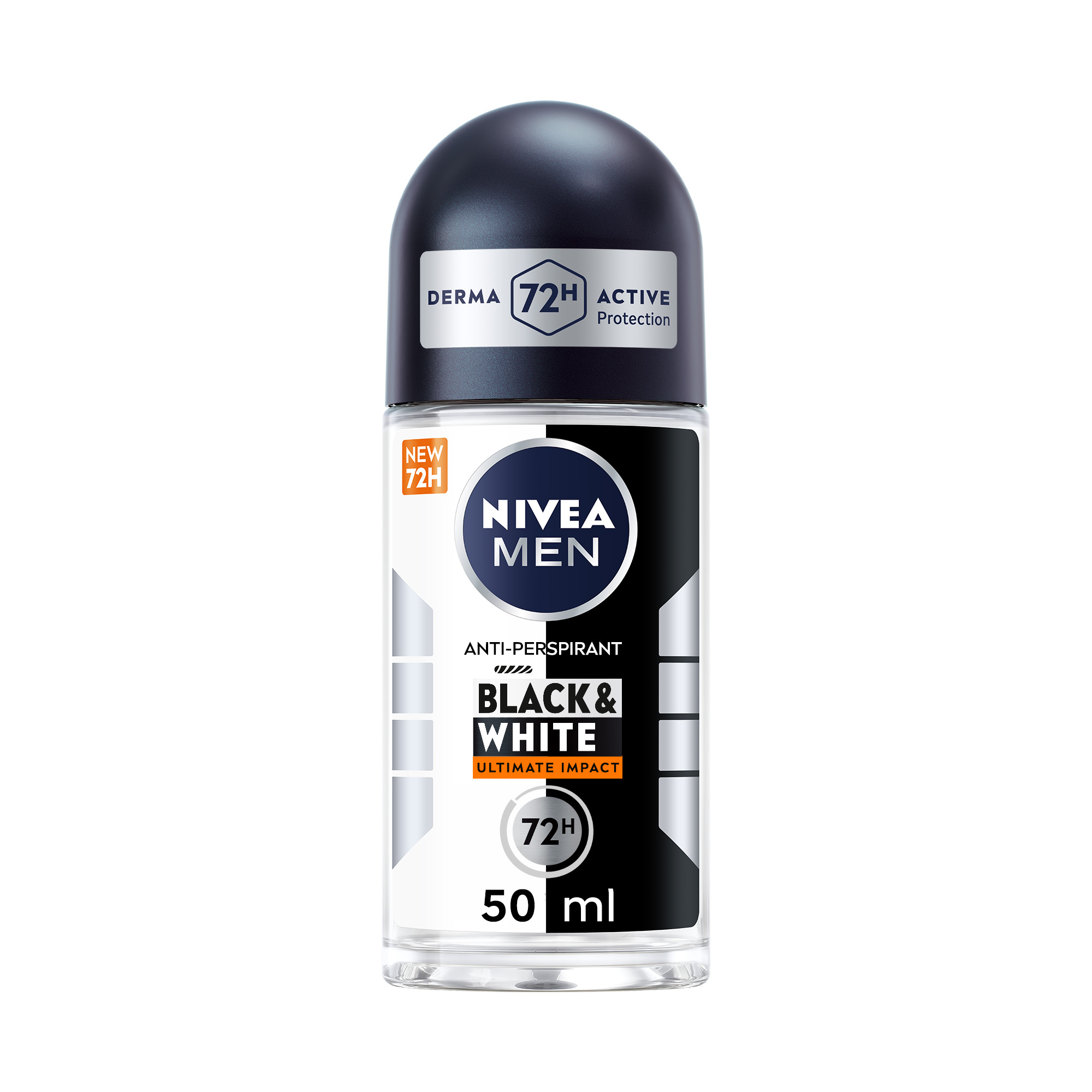 Nivea Men Black&White Invisible Ultimate Impact Roll-on 12x50ml, Deodorante roll on antitraspirante