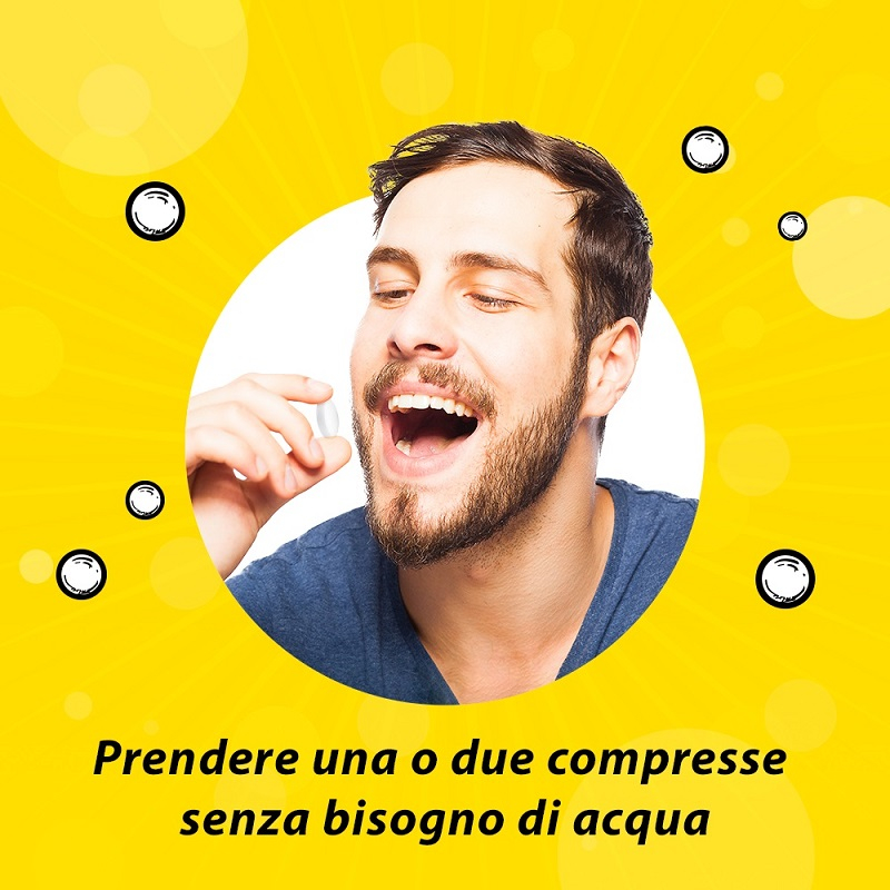 Citrosodina Masticabile, con Sodio Bicarbonato, Digestivo contro Pesantezza di Stomaco, Senza Zucchero, Gusto Limone, 30 Compresse 