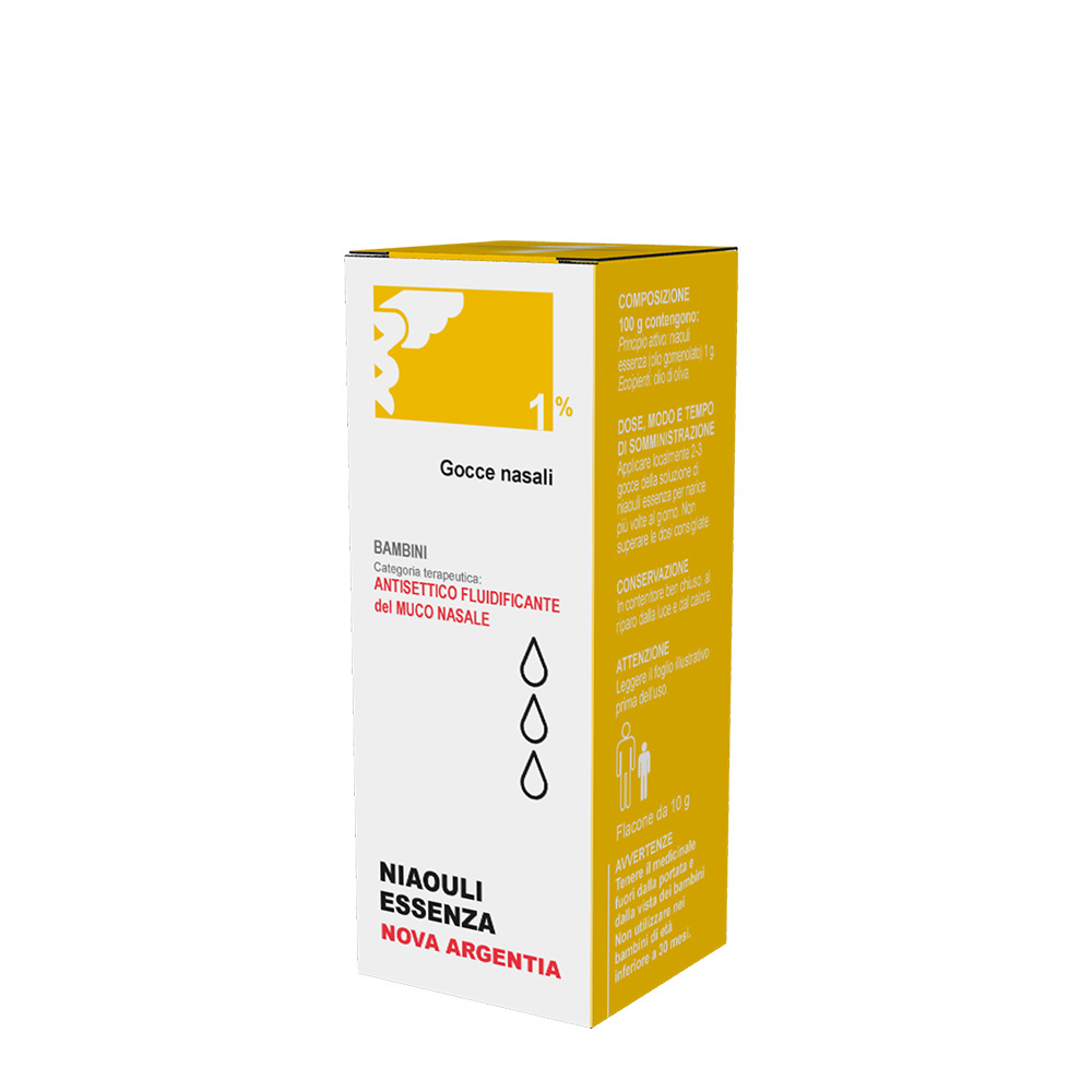 Niaouli Essenza Nova Argentia 1% Gocce Nasali 10g
