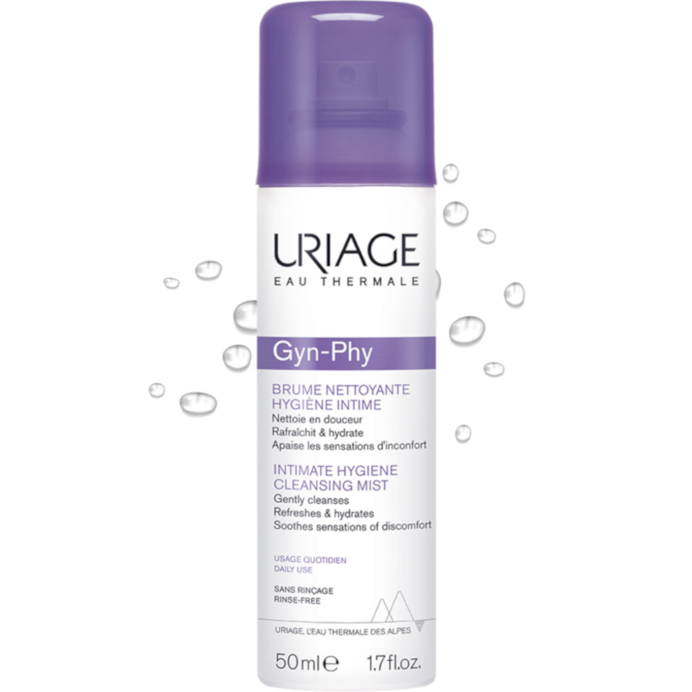 URIAGE GYN-PHY Spray detergente e rinfrescante per le zone intime per detergere delicatamente e lenire le sensazioni di discomfort - 50ML