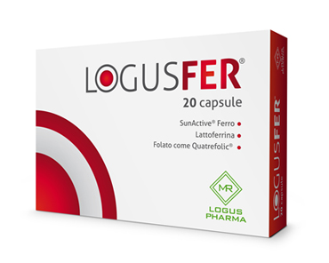 Logusfer Integratore Ferro e Acido Folico 20 Capsule
