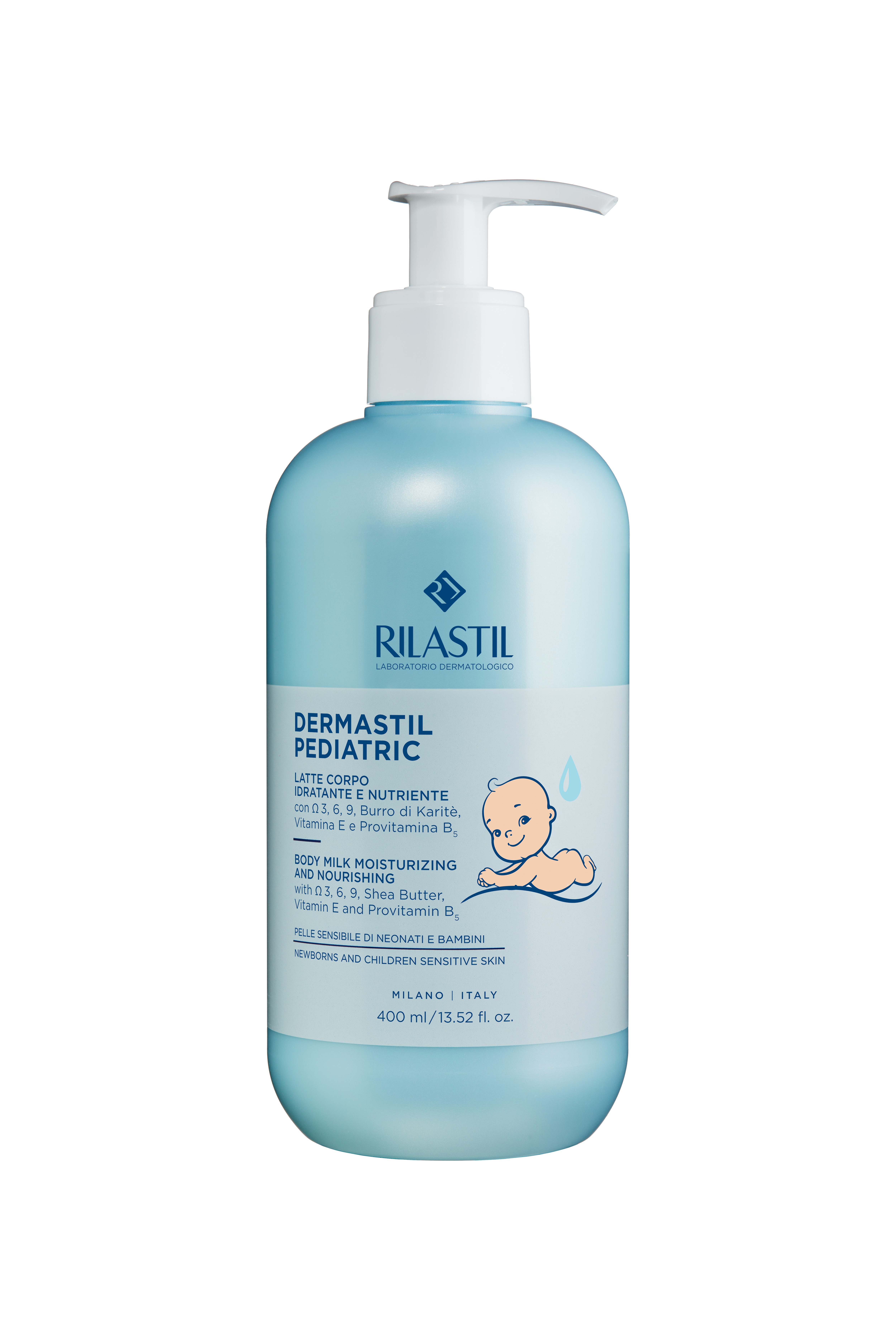 Dermastil Pediatric - Latte corpo idratante per neonati e bambini 400ml