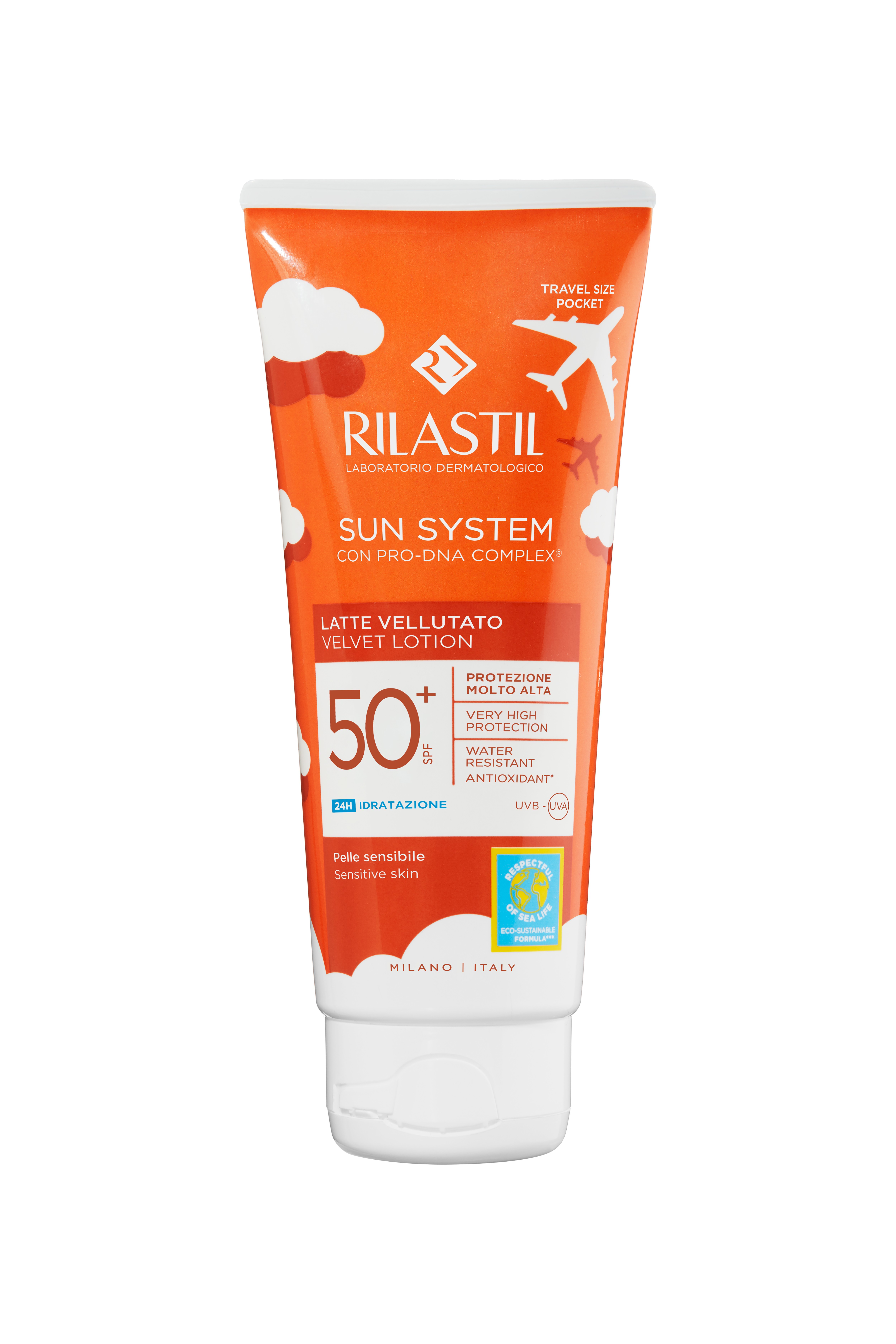 Rilastil Sun System - Latte Vellutato SPF50+ Per Pelle Sensibile 100 ml