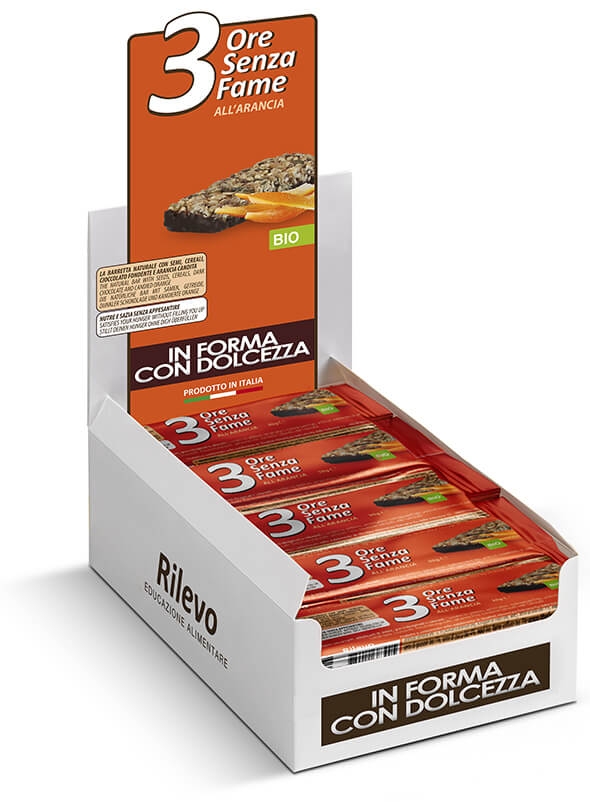 3 Ore Senza Fame all'Arancia BIO Barretta spezzafame 30g
