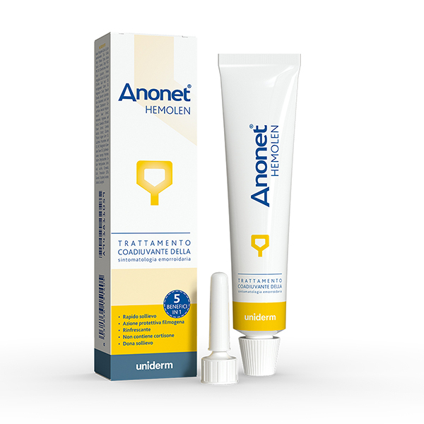 Uniderm Anonet Hemolen Crema Trattamento Emorroidi
