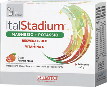 Italstadium Magnesio Potassio Resveratrolo Vitamina C 24 Bustine