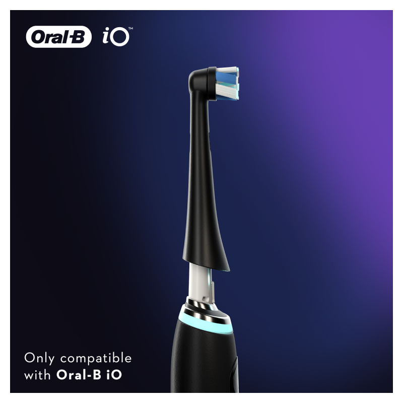Testine Di Ricambio Nere Oral-B iO Ultimate Clean, 4 Pezzi