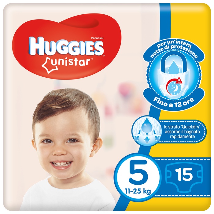 HUGGIES Unistar 5 11-19Kg 15pz