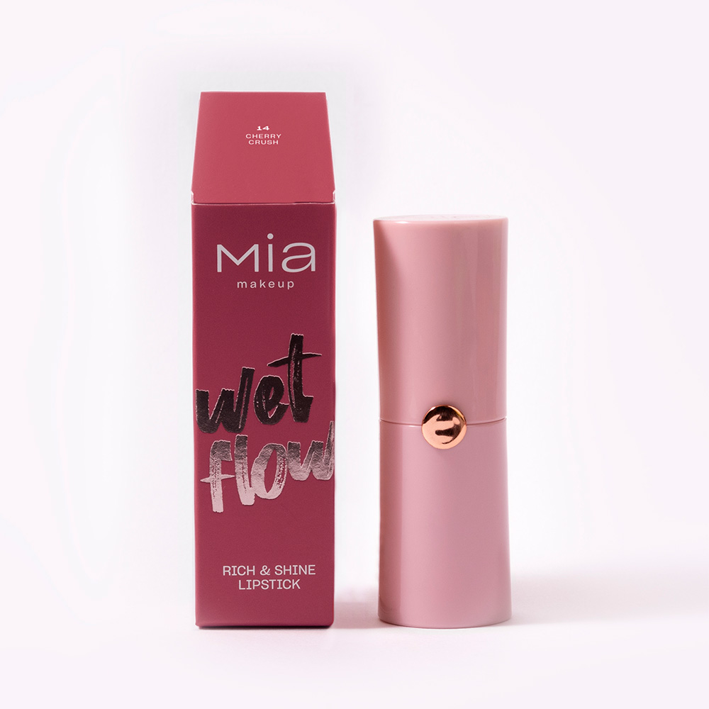 Mia Makeup - Wet Flow - Rossetto Cremoso N.14 Cherry Crush