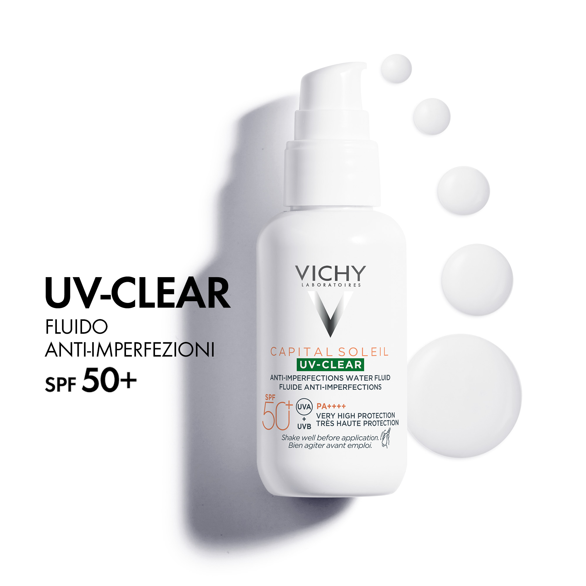 Vichy Capital Soleil UV-Clear SPF50+ - Fluido Anti-Imperfezioni per il viso 40 ml