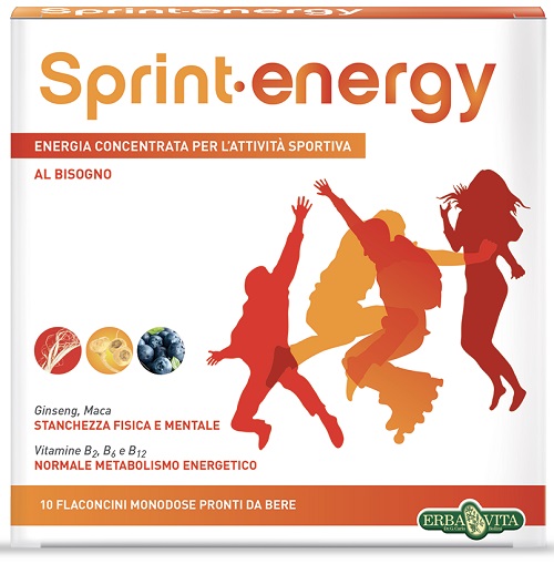 Erba Vita Sprint Energy Integratore Energetico 10 Flaconcini