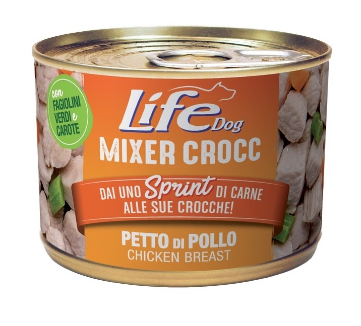 LIFEPETCARE LIFE CANE MIXER CROCC PETTO DI POLLO 150GR (lattina)