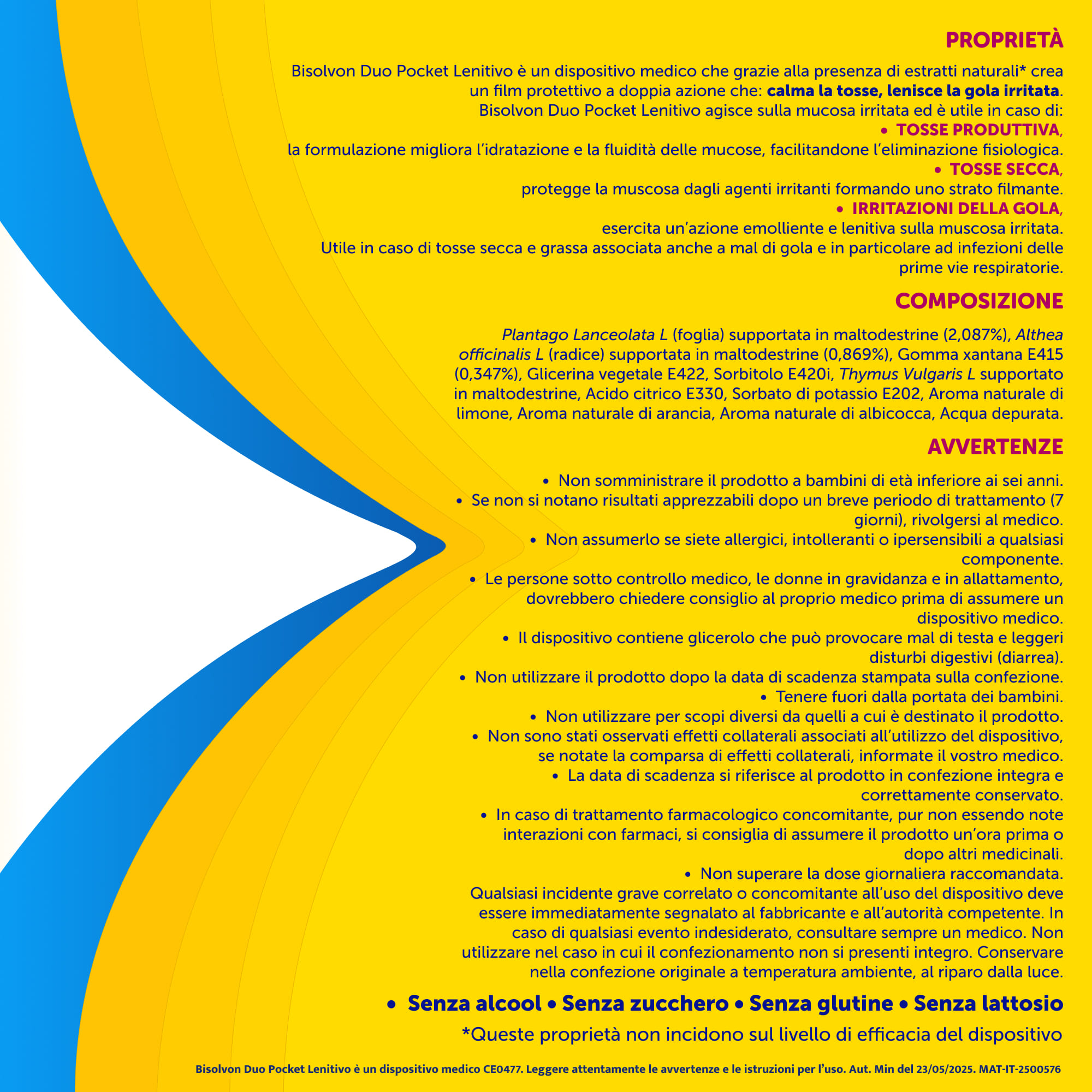 Bisolvon Duo Pocket Lenitivo Sciroppo in Bustina Contro Tosse e Gola Irritata, per Adulti e Bambini (12 Bustine Monodose)