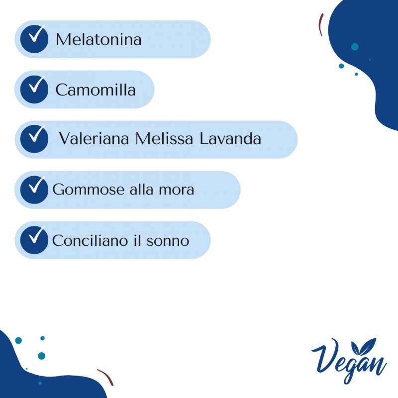 Sabbia Natural - DREAM per favorire la regolarità del sonno - 60 GOMMOSE gusto MORA
