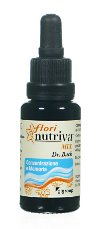 Florinutriva Mix Concentrazione e Memoria Fiori di Bach 20 ml
