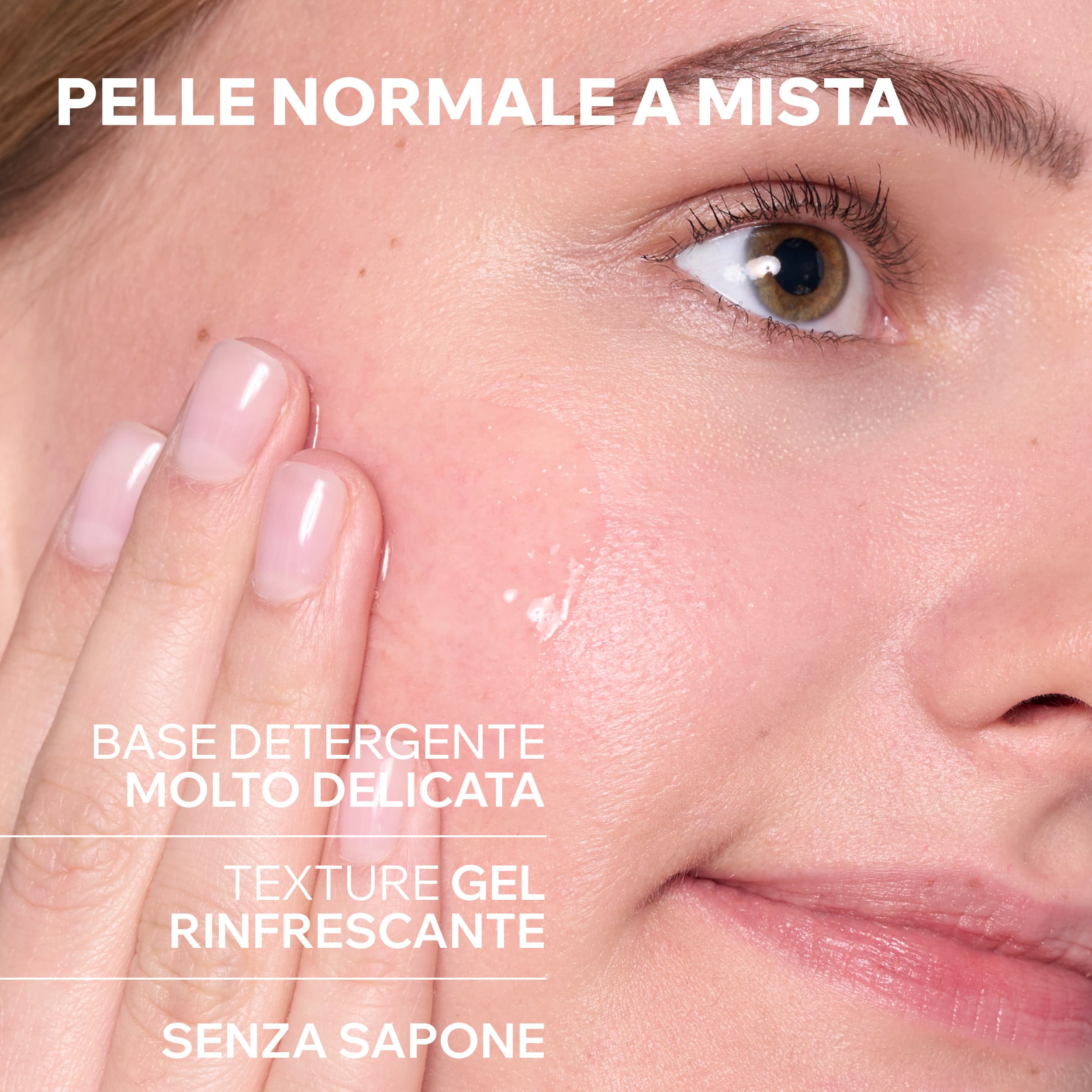 Uriage - Gel Detergente Struccante Viso Per Pelle Sensibile, Normale O Secca 150 ml