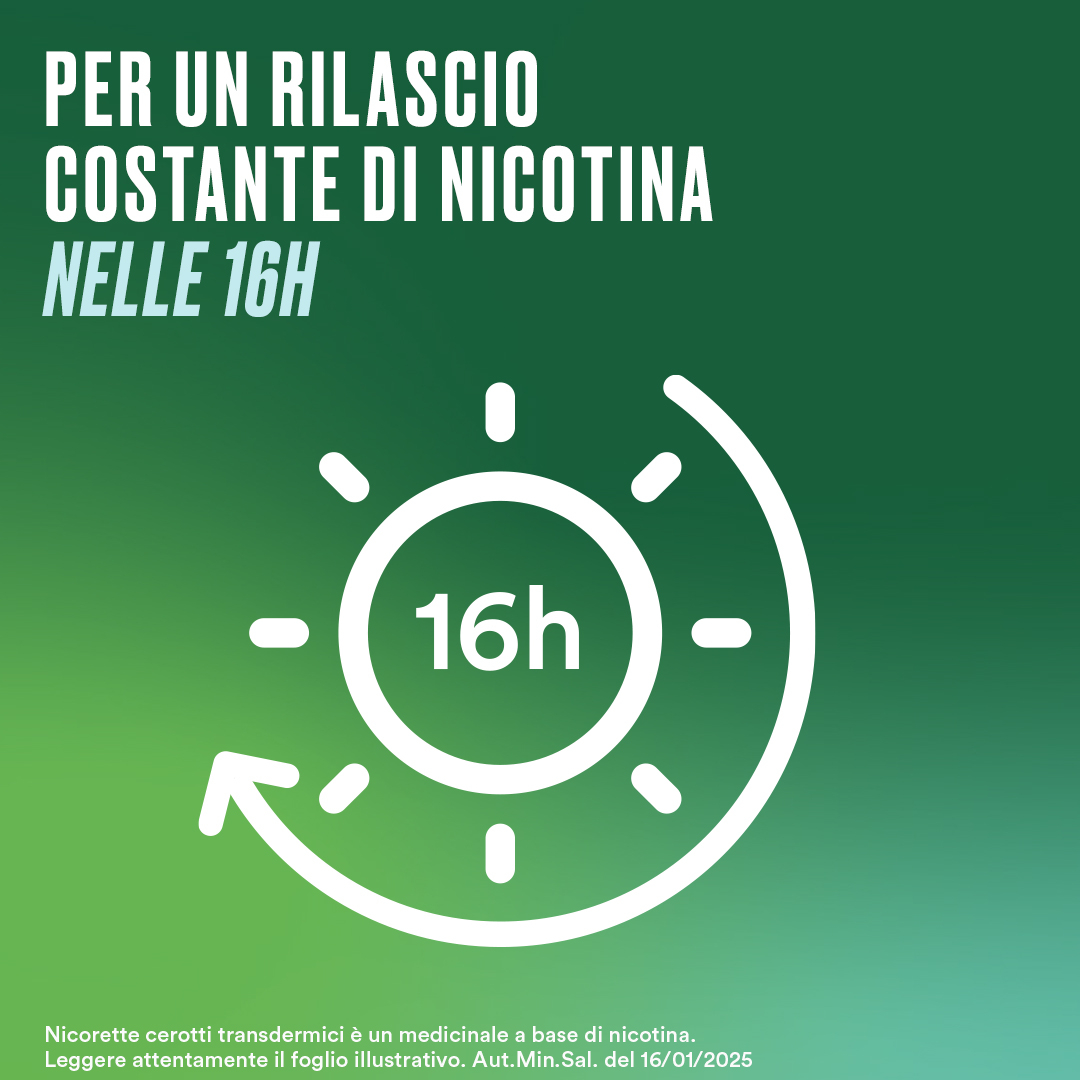 Nicorette 7 Cerotti Transdermici 15 mg Smettere di Fumare
