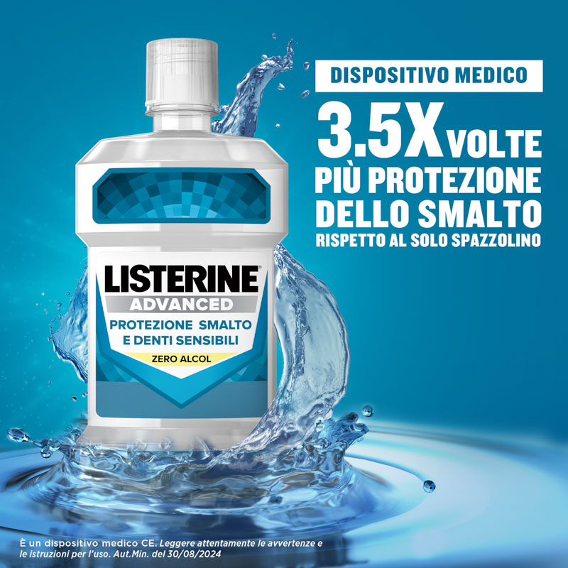 Listerine Advanced Defence Sensitive Collutorio Denti Sensibili 500 ml