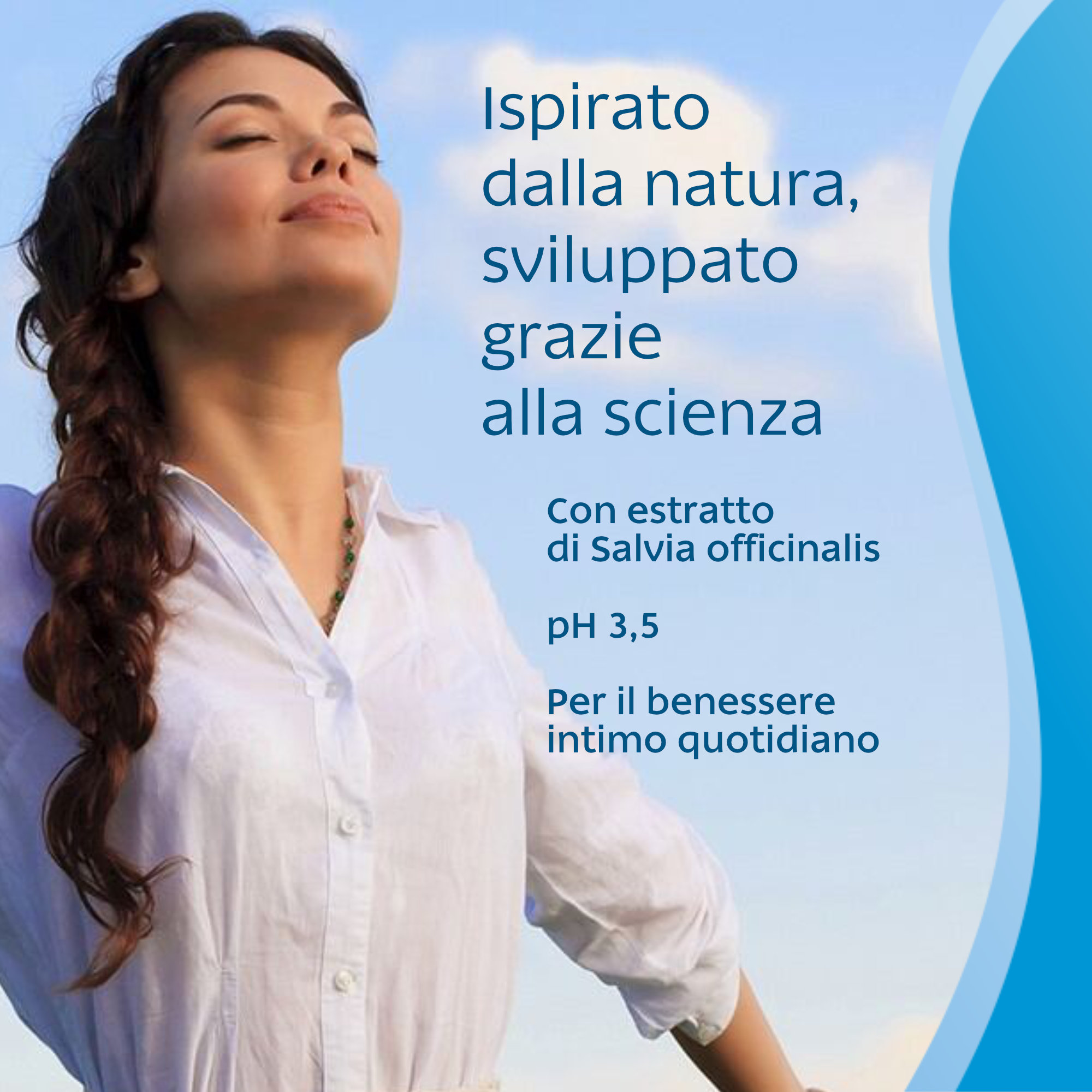 Saugella Blu Dermoliquido pH 3,5 - Detergente Intimo Antibatterico 500 ml