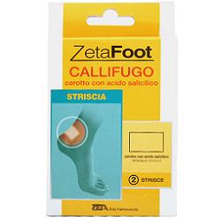 Zeta Footing Callifugo Cerotto Con Acido Salicidico A Striscia 2 Pezzi