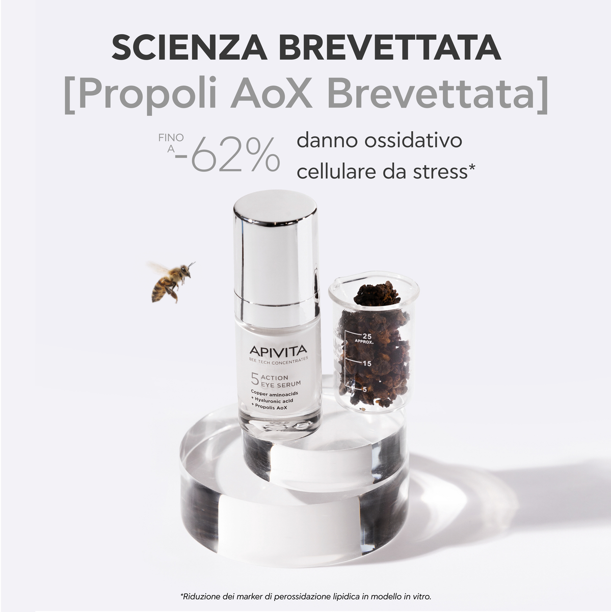 Apivita Bee Tech Concentrates - Siero Antirughe 5 Azioni Per Il Contorno Occhi 15 ml