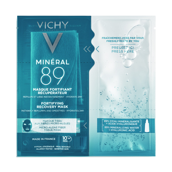 Vichy Maschera Viso Fortificante Riparatrice Minéral 89 con Acido Ialuronico 29gr