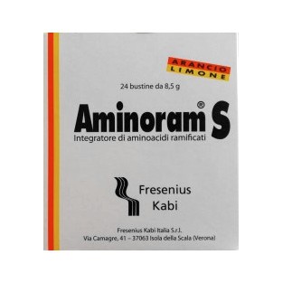 Aminoram S Integratore Gusto Arancia e Limone 24 Bustine da 5,7gr