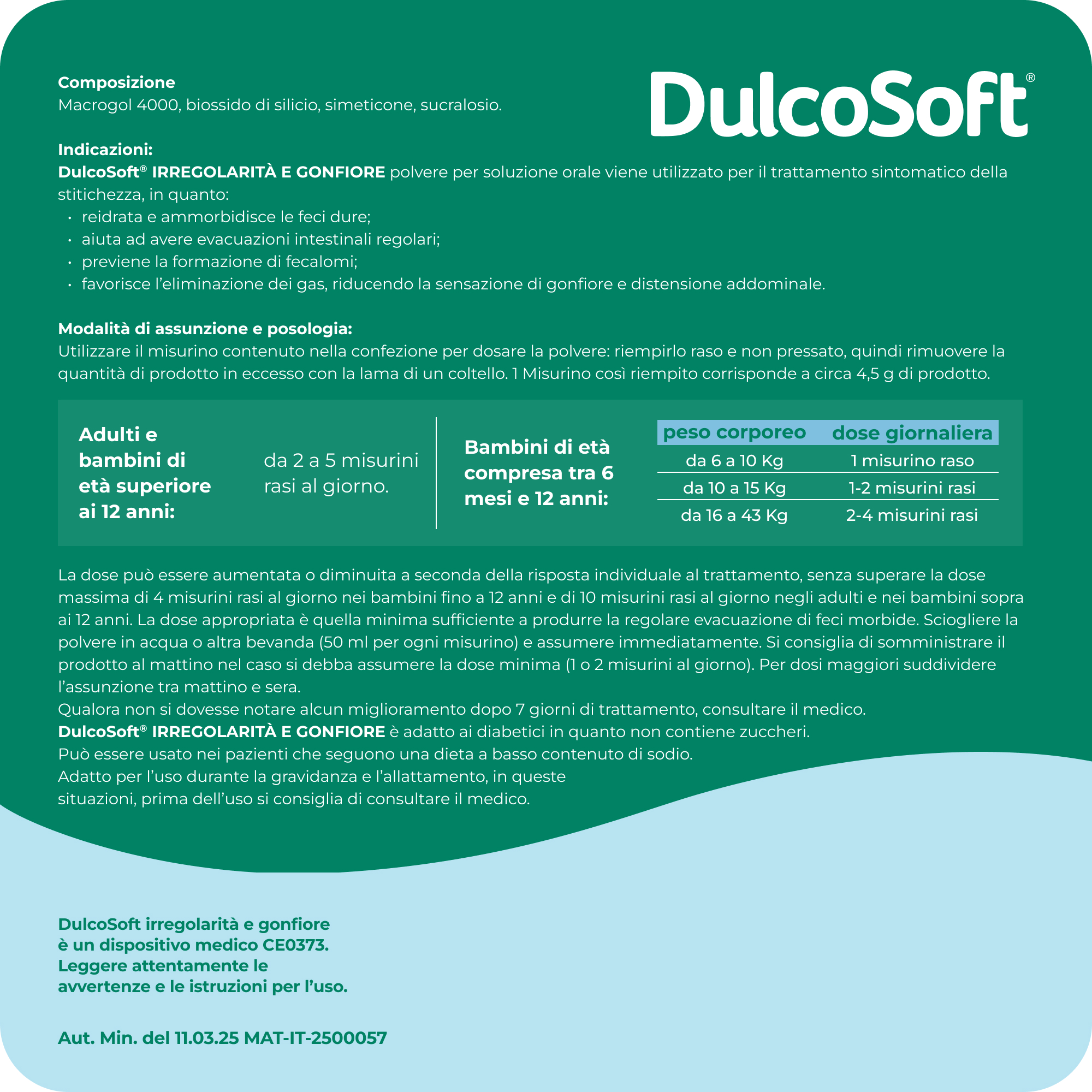 DulcoSoft Macrogol 4000 e Simeticone Polvere Per Soluzione Orale 200 g - Lassativo Delicato Per Irregolarità E Gonfiore