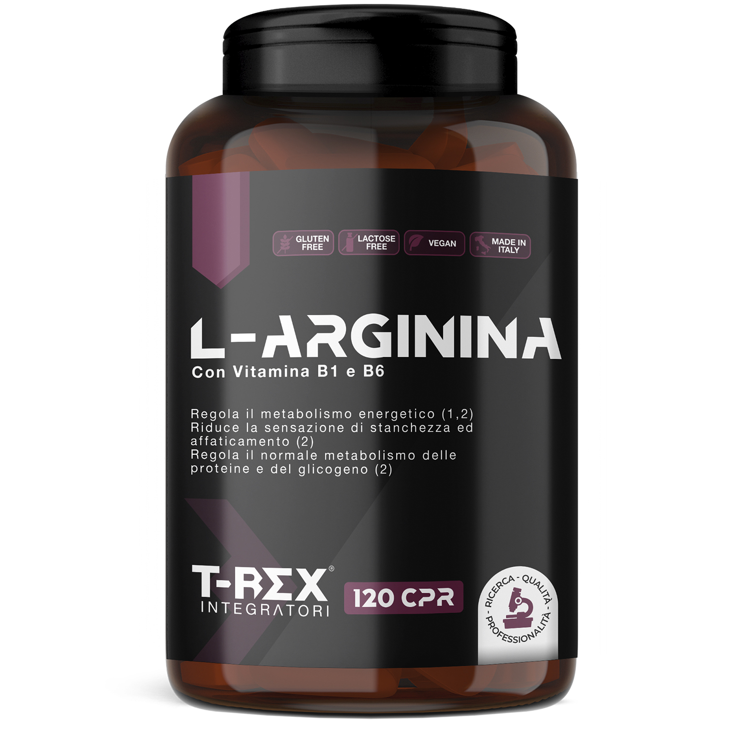 T-Rex Integratori L-Arginina 120 Compresse - Integratore Di L-Arginina HCL
