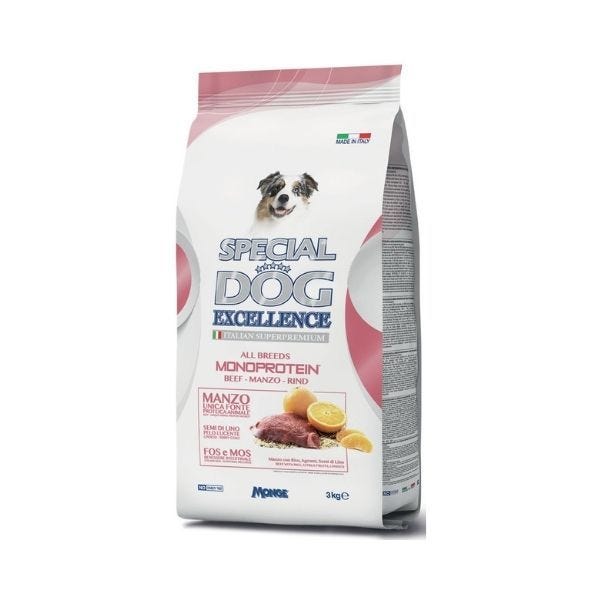 SPECIAL DOG CANE EXCELLENCE ALL BREEDS MONOPROTEICO MANZO 3KG