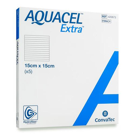 Aquacel Extra Medicazione 15x15 cm 5 Pezzi