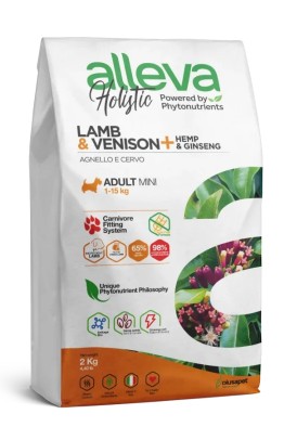 ALLEVA HOLISTIC DOG ADULT LAMB AND VENISON MINI KG 2 - P00234